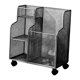 thumbnail image 1 of Estante de almacenamiento con ruedas para esterilla de yoga, organizador de suministros para mancuernas, hogar Negro, 1 of 8