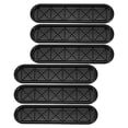 thumbnail image 1 of KONTONTY 6 Pcs Grille de Ventilation Ovale à Persiennes Noire Réglable pour Sécheuse pour Armoire, 1 of 8