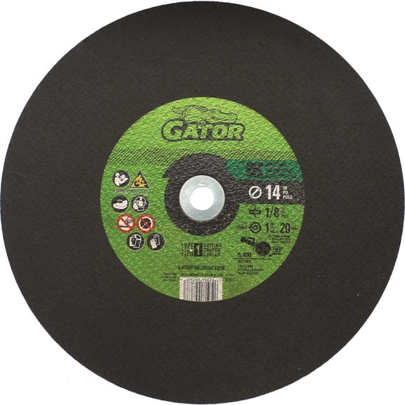 Gator 2034252 14 x 1 in. Aluminum Oxide & Silicon Carbide Masonry Cutting Wheel