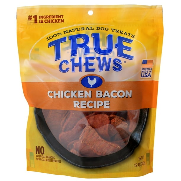 True Chews Chicken Bacon Recipe Dog Treats, 12 Oz.