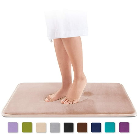 Machine Wash Rugs Tayyakoushi Memory Foam Bath Mat, Maximum Absorbent, Soft, Comfortable, Non-Slip, Thick, Machine Wash, Easier to Dry for Bathroom Floor Rug (17