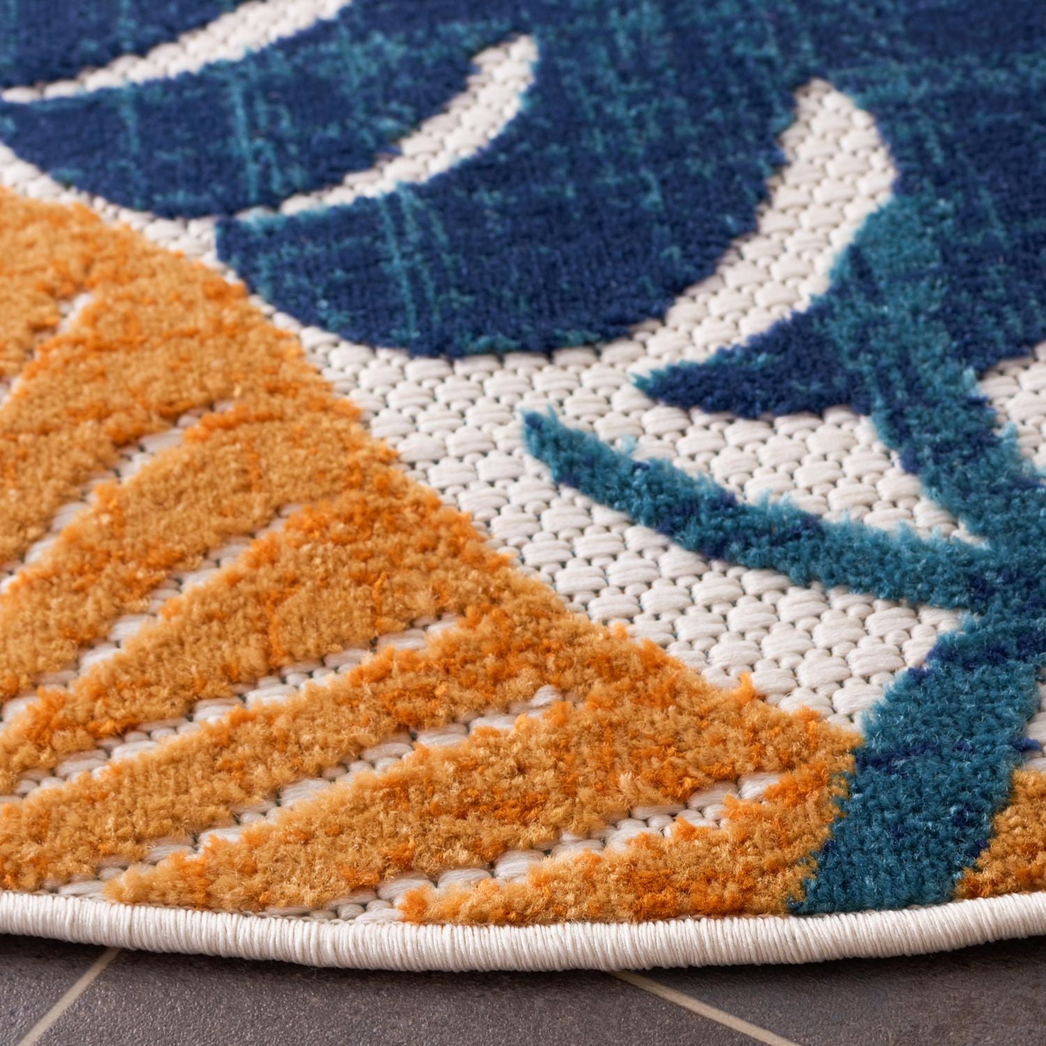 SAFAVIEH Cabana Kuzman Tapis Floral Extérieur