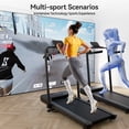 thumbnail image 2 of 3 in 1 Folding Treadmills for Home Free Sound-absorbing mat, 3.0HP Powerful and Quiet Under Desk Treadmill, 300 lbs Capacity Foldable Walking Pad Treadmill with Remote Control and Space Saving, 2 of 5
