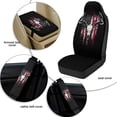 thumbnail image 6 of Xoenoiee Deer Skull American Flag Pattern Car Seat Covers Full Set for Women Waterproof Car Seat Belt Cover, Center Console Cover, PU Leather Car Accessories 5 Pack, 6 of 7
