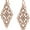 Rose Gold, variant on 1928 Jewelry Rose Gold Tone Filigree Diamond Drop Earrings