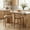 Walnut Finish + Light Brown, variant on Christopher Knight Home Rustic PU Upholstered Barstools, Rivet Accents, Solid Wood Frame, Brown, Set of 2