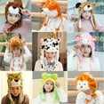 thumbnail image 5 of Kids Adult Gifts Winter Trapper Hat Cartoon Neck Warmer Animal Animal Earflap Hat Movable Ears Airbag Cap Plush Moving Hat Animal Hat Headgear COW, 5 of 8