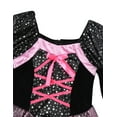 thumbnail image 6 of TiaoBug Kids Girls Halloween Witch Costume Glitter Long Sleeve Dress with Hat Magic Wand And Bag Cosplay Outfits Black 7-8, 6 of 7