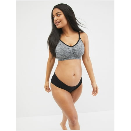 

Motherhood Maternity Average Busted Seamless Spacedye Maternity and Nursing Bra (A-D Cup Sizes)