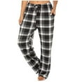 thumbnail image 7 of KEINXS X  3 Pack Women’s Flannel Pajama Pants - Ladies’ Soft Plaid Pajama Pants - Comfortable Pajama Pants for Women- Lounge Pants-Pack Of 3, 7 of 7