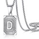 thumbnail image 1 of Collar con colgante inicial PROSTEEL de Acero inoxidable letra D Personalizado para hombres y mujeres♥, 1 of 8
