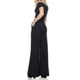 thumbnail image 4 of REALiKUN Women Casual Wide Leg Pants High Waisted Business Work Casual Pants Loose Flowy Beach Palazzo Pants Black 3XL, 4 of 4