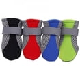 thumbnail image 4 of Breathable Dog Shoes Anti-slip Pet Boots Paw Protector With Reflective Straps,Black M, 4 of 5