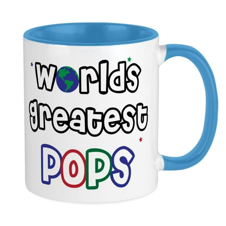 

CafePress - World s Greatest Pops Mug - Ceramic Coffee Tea Novelty Mug Cup 11 oz