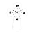 thumbnail image 2 of Reloj de pared en forma de cruz, silencioso, decoración del hogar, regalo ideal, reloj decorativo moderno para Blanco, 2 of 9