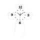 thumbnail image 2 of Reloj de pared con forma de cruz, reloj digital colgante, regalo para amigos, moderno y silencioso. Blanco, 2 of 9