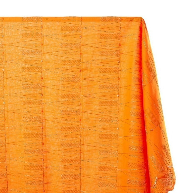 Orange eyelet fabric deals