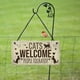 thumbnail image 5 of Cartel de madera con gato, decoración rectangular de madera, eslogan para mascotas, colgante decorativo, 5 of 6