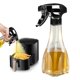 thumbnail image 1 of Pulverizador de aceite para cocinar, botella pulverizadora de aceite de oliva de 240 ml con boquilla giratoria, botella dispensadora de aceite para cocina, atomizador de aceite para freidora de aire,, 1 of 7