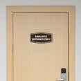 thumbnail image 3 of Signs ByLITA Fancy Employee Entrance Only Sign with Adhesive Tape, Mounts On Any Surface (Black/Silver) - Small, 3 of 7