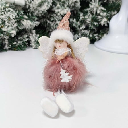 

Christmas Decorations Home Decor KKCXFJX Christmas Decoration Sitting Posture Hanging Leg Angel Pendant Christmas Tree Little Angel Pendant Gift Pendant