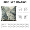 thumbnail image 5 of Nawypu Rabbit Throw Pillow Cover Watercolors Floral Moon Tree Forest Farmhouse Modern Gray Decorative Cozy Couch Outdoor Living Room Pillow Cases, 5 of 5
