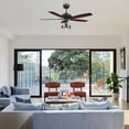 thumbnail image 3 of 52 inch 5-Blade Vintage Candelabra Ceiling Fan with Light & Remote, 3 of 9