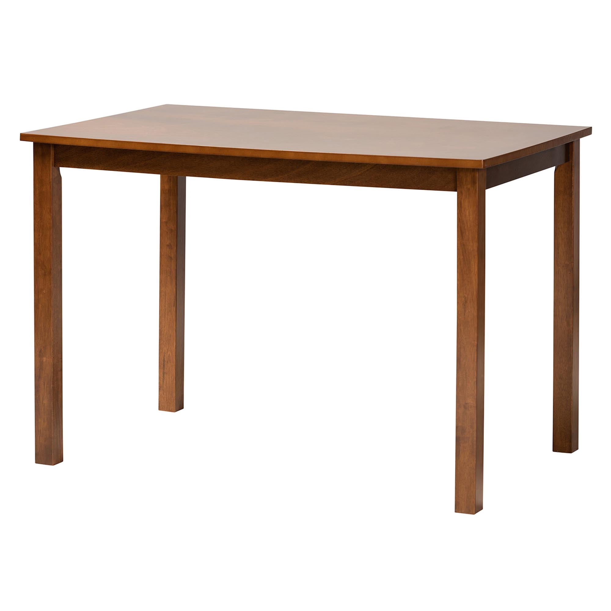Baxton Studio Olympia Modern Dining Set, 5-Piece, Walnut Brown