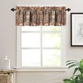 thumbnail image 3 of Floral Kitchen Valance, William Morris Art Botanical Printed Small Window Treatments for Kitchen Living Room Bathroom Cafe Decor Rod Pocket Vintage Retro Valances 54x18 Inch, 1 Panel, 3 of 5