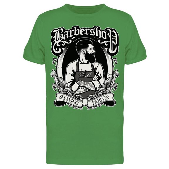 Barbershop Shaving Parlor Tee Men's -Image by Shutterstock