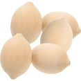 thumbnail image 4 of 5pcs Wooden Lemon Miniature Painting Lemon Unfinished Lemon Decoration Accessory, 4 of 8