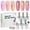 Pink Jelly, variant on Candy Lover Gel Nail Polish, 6 Colors Jelly & Glitter Pink Purple Orange Gel Polish Kit, Quick Dry Long Lasting Soak Off UV LED Nail Polish, DIY Nail Art Gift Set for Women