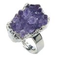thumbnail image 1 of 1Pc Exquisite Irregular Crystal Finger Ring Finger Ring for Woman Hand Jewelry, 1 of 8
