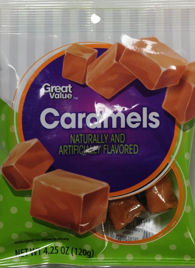 Great Value Caramels, 4.25 oz Bag