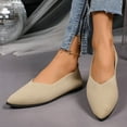 thumbnail image 6 of YLYL Women Knit Ballet Flats Non Slip Pointed Toe Comfortable Softable Casual Dressy Work Flats Shoes, 6 of 8