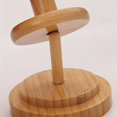 thumbnail image 5 of Soporte de Hilo de Bambú y Madera, Bobina de Hilo, Soporte de Almacenamiento para Bobinas de Hilo , Bobinadora de Madera Giratoria de Sobremesa., 5 of 5