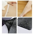 thumbnail image 5 of HEVIRGO 2 Pack Sexy Women's Tights Pantyhose Socks with Rhinestones Thin Acrylic Fiber Cutout Fishnet Pantyhose, 5 of 10