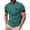 Green, variant on Antinious Men Solid Round Neck Short Sleeve Breathable Loose Casual Tops