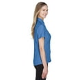 thumbnail image 3 of Harriton M560W Women's Barbados Textured Camp Shirt-POOL BLUE-XL, 3 of 3