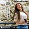 thumbnail image 7 of 29" FONMY Silver Butterfly Wind Chimes Alumium Tube, Hanging Yard Decoration For Outdoor garden, 7 of 7