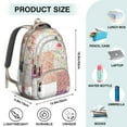 thumbnail image 5 of Pioneer Flower Backpack for School,Cute School Bag,Schoolbag with Adjustable Shoulder Straps & Padded Back,16.9 Inch, 5 of 5