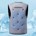 thumbnail image 6 of RYDCOT Cooling Vest for Men&Women, Ice Vest with Muti Ice Packs, Cool Lightweight Sleeveless Jacket for Hot Weather Outside Workers with Zipper Pockets M-4XL Gray, 6 of 9
