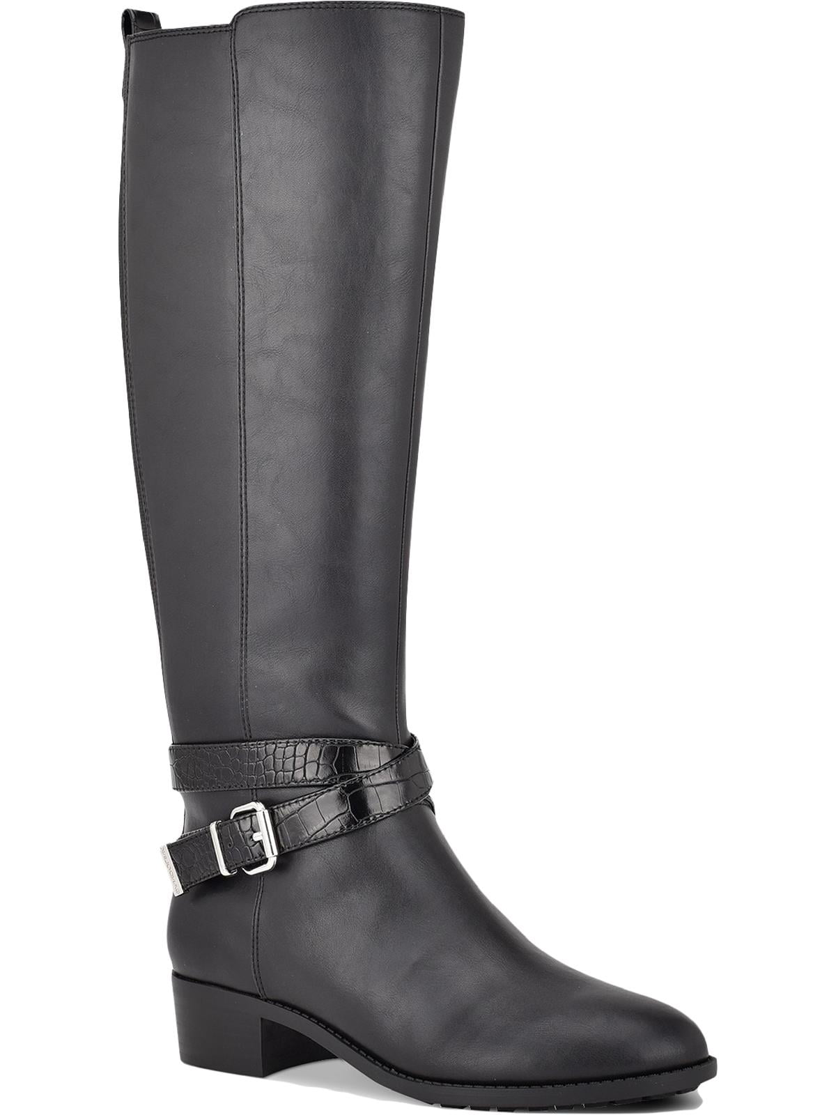 Bandolino Womens Noles Faux-Leather Tall Knee-High Boots - Walmart.com