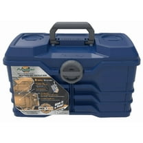 Flambeau Outdoors, NextGen 6/0 Large Tackle Box, 15.5 inches, Fishing Tackle Box, Plastic, Blue