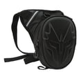 thumbnail image 1 of Bolsa para pierna de motocicleta, bolsa cartuchera mate de PVC, paquetes multifuncionales para muslo para exterior, color negro, 1 of 12