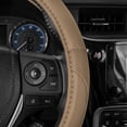 thumbnail image 6 of Motor Trend Odorless Beige Classic Stitch Perforated Simulated Leather Steering Wheel Cover for Car SUV Van & Truck, 6 of 6