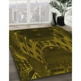 thumbnail image 3 of Ahgly Company Machine Washable Indoor Square Transitional Dark Yellow Green Area Rugs, 3' Square, 3 of 7