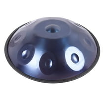 18-Inch Handpan Drum Handcrafted Steel Tongue Drum with 9 Notes Blue 5kg with Accessories and Stand