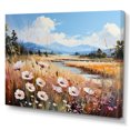thumbnail image 2 of Designart "Mountain'S White Wildflower Serenity" Wildflowers Wall Decor, 2 of 7
