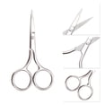 thumbnail image 3 of Unique Bargains 1 Pc Women Sharped Edged Scissors Facial Hair Scissors For Bedroom Stainless Steel Silver Tone, 3 of 4